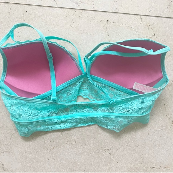 PINK by Victoria’s Secret Lightly Padded Bra 34C strappy lace - Picture 3 of 5